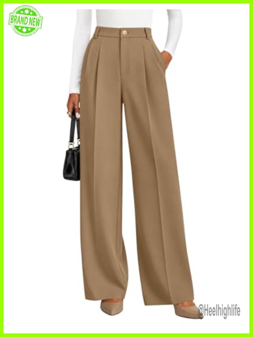 Wide Leg Dress Pants Business Casual Work Office Trousers